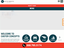 Tablet Screenshot of casterconcepts.com